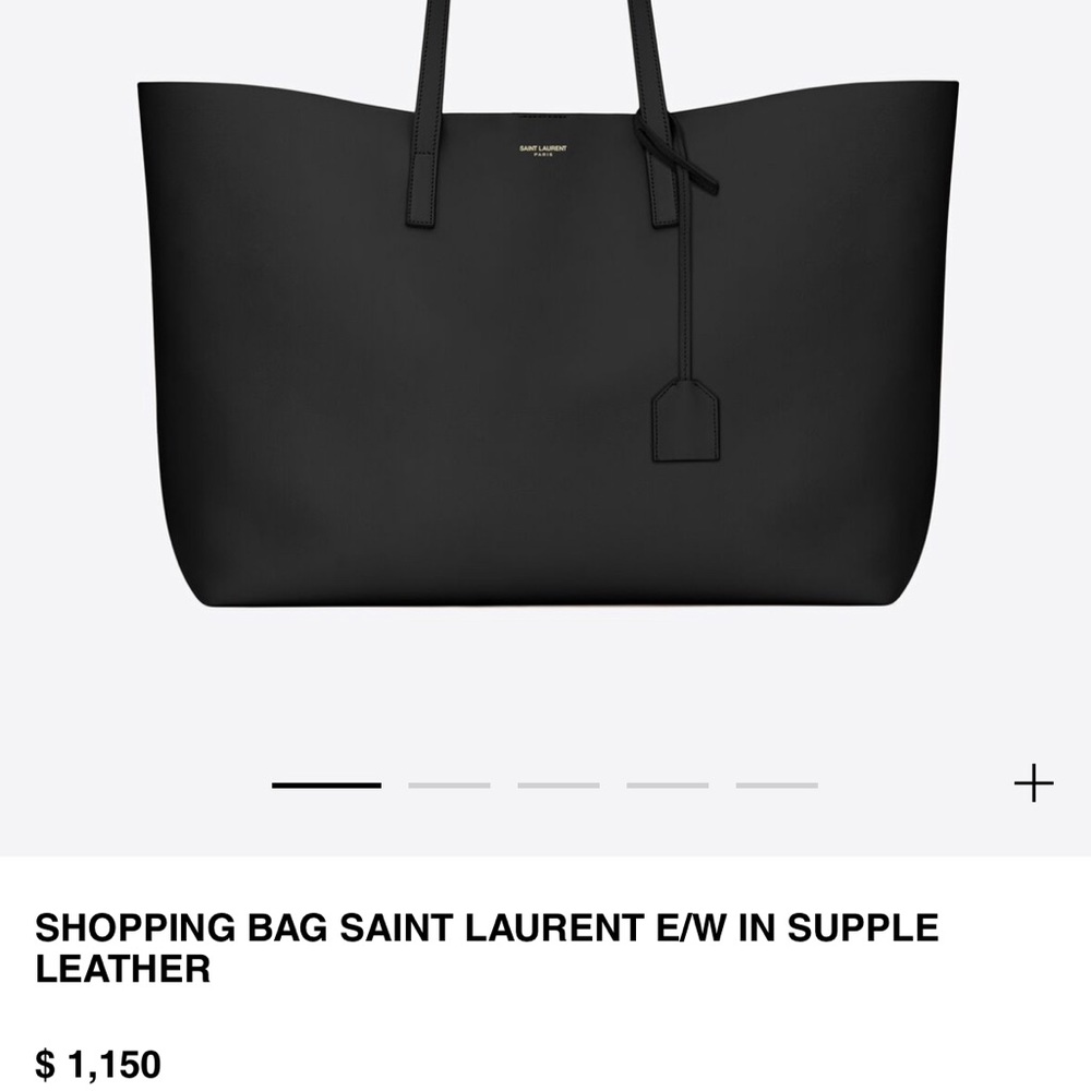 SHOPPING BAG SAINT LAURENT E/W IN SUPPLE LEATHER